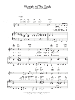 page one of Midnight At The Oasis (Piano, Vocal & Guitar Chords)