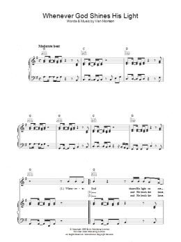 page one of Whenever God Shines His Light (Piano, Vocal & Guitar Chords)