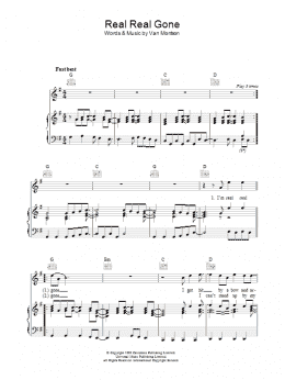 page one of Real Real Gone (Piano, Vocal & Guitar Chords)