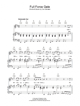 page one of Full Force Gale (Piano, Vocal & Guitar Chords)