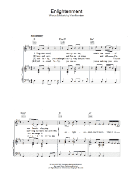 page one of Enlightenment (Piano, Vocal & Guitar Chords)