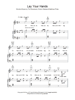 page one of Lay Your Hands (Piano, Vocal & Guitar Chords)