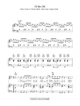 page one of I'll Be OK (Piano, Vocal & Guitar Chords)