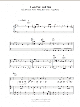 page one of I Wanna Hold You (Piano, Vocal & Guitar Chords)