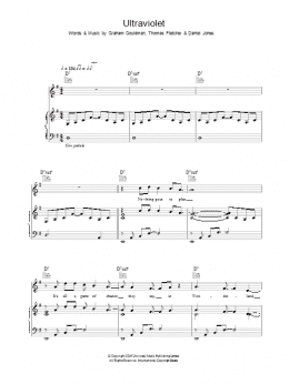 page one of Ultraviolet (Piano, Vocal & Guitar Chords)