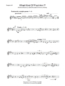 page one of What Kind Of Fool Am I (Piano, Vocal & Guitar Chords)