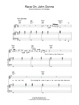 page one of Rave On, John Donne (Piano, Vocal & Guitar Chords)