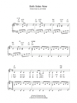 page one of Both Sides Now (Piano, Vocal & Guitar Chords)
