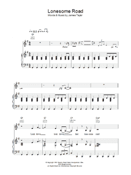 page one of That Lonesome Road (Piano, Vocal & Guitar Chords)