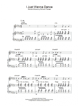 page one of I Just Wanna Dance (from Jerry Springer The Opera) (Piano, Vocal & Guitar Chords)