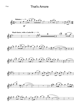 page one of That's Amore (That's Love) (Flute Solo)