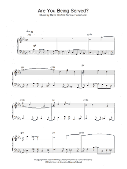 page one of Are You Being Served? (Piano Solo)