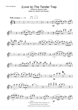 page one of (Love Is) The Tender Trap (Tenor Sax Solo)