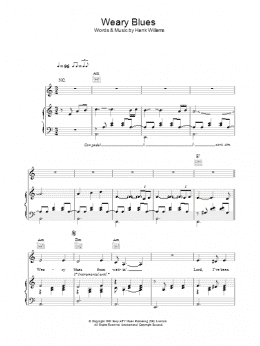 page one of Weary Blues (Piano, Vocal & Guitar Chords)