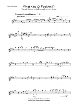 page one of What Kind Of Fool Am I (Lead Sheet / Fake Book)