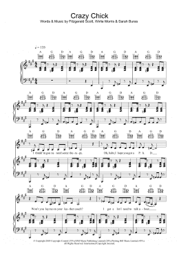 page one of Crazy Chick (Piano, Vocal & Guitar Chords)