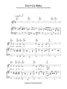 page one of Don't Cry Baby (Piano, Vocal & Guitar Chords)