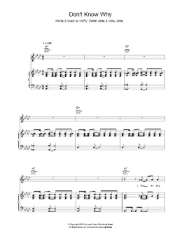 page one of Don't Know Why (Piano, Vocal & Guitar Chords)