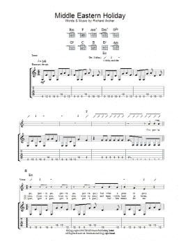 page one of Middle Eastern Holiday (Guitar Tab)