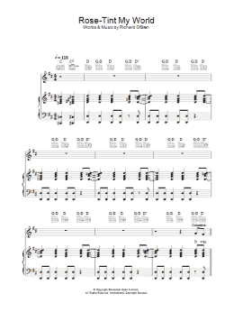 page one of Rose Tint My World (Piano, Vocal & Guitar Chords)