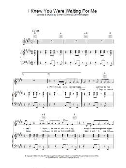 page one of I Knew You Were Waiting (For Me) (Piano, Vocal & Guitar Chords)