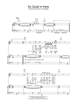 page one of So Quiet In Here (Piano, Vocal & Guitar Chords)