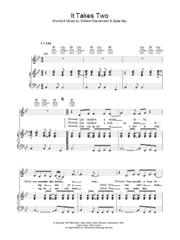 page one of It Takes Two (Piano, Vocal & Guitar Chords)