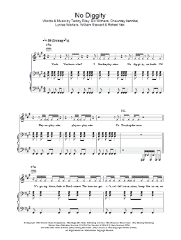 page one of No Diggity (Piano, Vocal & Guitar Chords)
