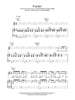 page one of Frontin' (Piano, Vocal & Guitar Chords)