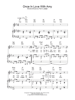 page one of Once In Love With Amy (Piano, Vocal & Guitar Chords)