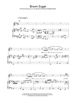 page one of Brown Sugar (Piano, Vocal & Guitar Chords)