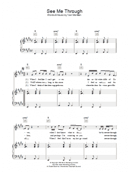 page one of See Me Through (Piano, Vocal & Guitar Chords)