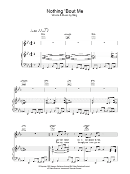 page one of Nothing 'Bout Me (Piano, Vocal & Guitar Chords)