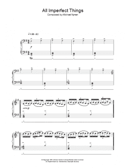 page one of All Imperfect Things (Piano Solo)