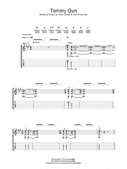 page one of Tommy Gun (Guitar Tab)