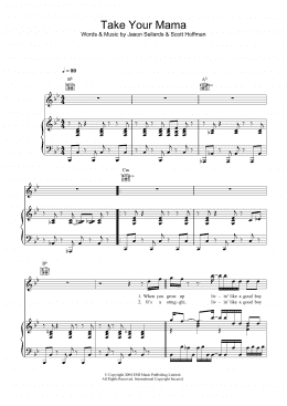 page one of Take Your Mama (Piano, Vocal & Guitar Chords)