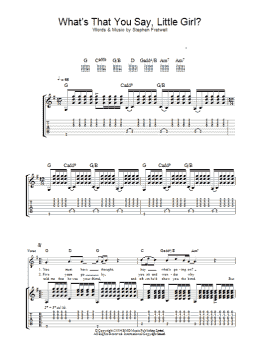 page one of What's That You Say Little Girl? (Guitar Tab)
