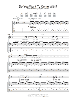 page one of Do You Want To Come With? (Guitar Tab)