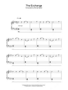 page one of The Exchange (from The Claim) (Piano Solo)