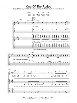 page one of King Of The Rodeo (Guitar Tab)