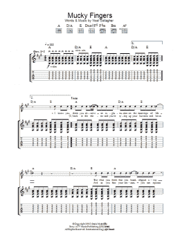 page one of Mucky Fingers (Guitar Tab)