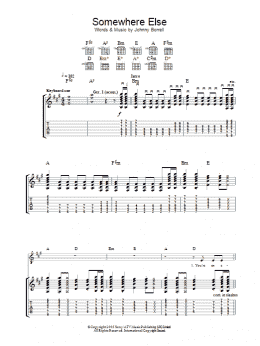 page one of Somewhere Else (Guitar Tab)