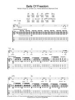 page one of Bells Of Freedom (Guitar Tab)