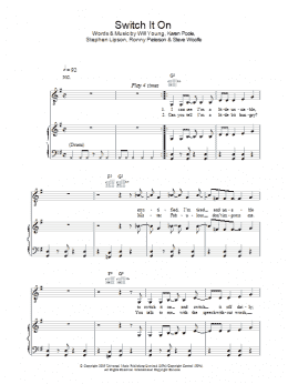 page one of Switch It On (Piano, Vocal & Guitar Chords)