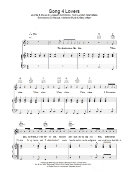 page one of Song 4 Lovers (Piano, Vocal & Guitar Chords)