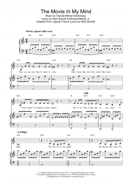 page one of The Movie In My Mind (from Miss Saigon) (Piano, Vocal & Guitar Chords)