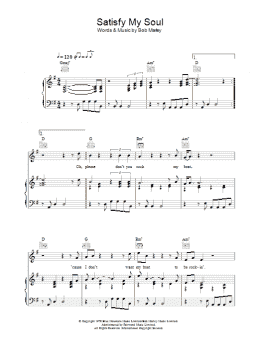 page one of Satisfy My Soul (Piano, Vocal & Guitar Chords)