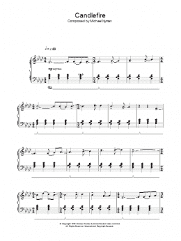 page one of Candlefire (from The Diary Of Anne Frank) (Piano Solo)