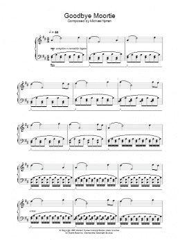 page one of Goodbye Moortie (from The Diary Of Anne Frank) (Piano Solo)