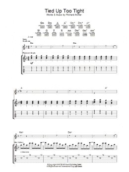 page one of Tied Up Too Tight (Guitar Tab)